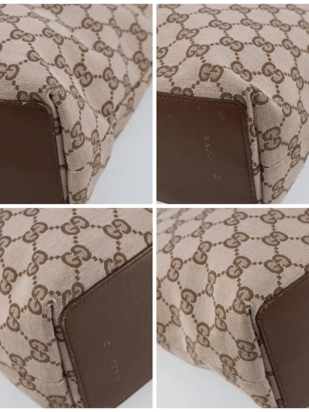 GUCCI GG Canvas Tote Bag Pink Gold - Picture 14 of 16